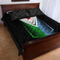Djibouti Africa Quilt Bed Set Tribal Geometry Meets National Colors and Red Star Boldness
