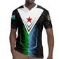 Djibouti Africa Rugby Jersey Tribal Geometry Meets National Colors and Red Star Boldness
