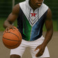 Djibouti Africa Sleeveless Zip Hoodie Tribal Geometry Meets National Colors and Red Star Boldness - African Pride