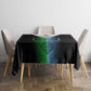 Djibouti Africa Tablecloth Tribal Geometry Meets National Colors and Red Star Boldness