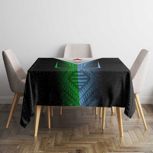 Djibouti Africa Tablecloth Tribal Geometry Meets National Colors and Red Star Boldness