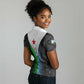 Djibouti Africa Women Polo Shirt Tribal Geometry Meets National Colors and Red Star Boldness