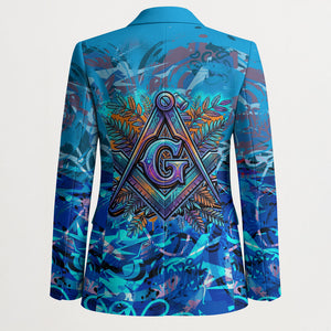 Prince Hall Freemasonry Blazer Compasses Masonic Art - Urban Graffiti Style