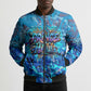 Prince Hall Freemasonry Bomber Puffer Jacket Compasses Masonic Art - Urban Graffiti Style