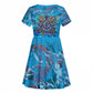 Prince Hall Freemasonry Kid Short Sleeve Dress Compasses Masonic Art - Urban Graffiti Style