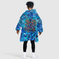 Prince Hall Freemasonry Kid Wearable Blanket Hoodie Compasses Masonic Art - Urban Graffiti Style