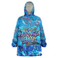 Prince Hall Freemasonry Kid Wearable Blanket Hoodie Compasses Masonic Art - Urban Graffiti Style