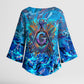 Prince Hall Freemasonry Kimono Sleeve Blouse Compasses Masonic Art - Urban Graffiti Style