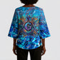 Prince Hall Freemasonry Kimono Sleeve Blouse Compasses Masonic Art - Urban Graffiti Style