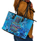 Prince Hall Freemasonry Leather Tote Bag Compasses Masonic Art - Urban Graffiti Style