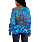 Prince Hall Freemasonry Off Shoulder Sweater Compasses Masonic Art - Urban Graffiti Style