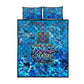 Prince Hall Freemasonry Quilt Bed Set Compasses Masonic Art - Urban Graffiti Style