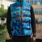 Prince Hall Freemasonry Sleeveless Puffer Jacket Compasses Masonic Art - Urban Graffiti Style