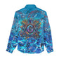 Prince Hall Freemasonry Women Casual Shirt Compasses Masonic Art - Urban Graffiti Style