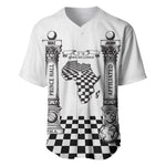 Prince Hall Affiliated Freemasonry Baseball Jersey Classic Masonic Pillars Boaz Jachin Checkerboard Africa Map