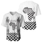 Prince Hall Affiliated Freemasonry Baseball Jersey Classic Masonic Pillars Boaz Jachin Checkerboard Africa Map