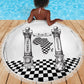 Prince Hall Affiliated Freemasonry Beach Blanket Classic Masonic Pillars Boaz Jachin Checkerboard Africa Map