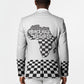 Prince Hall Affiliated Freemasonry Blazer Classic Masonic Pillars Boaz Jachin Checkerboard Africa Map
