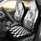 Prince Hall Affiliated Freemasonry Car Seat Cover Classic Masonic Pillars Boaz Jachin Checkerboard Africa Map