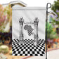 Prince Hall Affiliated Freemasonry Garden Flag Classic Masonic Pillars Boaz Jachin Checkerboard Africa Map