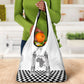 Prince Hall Affiliated Freemasonry Grocery Bag Classic Masonic Pillars Boaz Jachin Checkerboard Africa Map