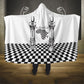 Prince Hall Affiliated Freemasonry Hooded Blanket Classic Masonic Pillars Boaz Jachin Checkerboard Africa Map