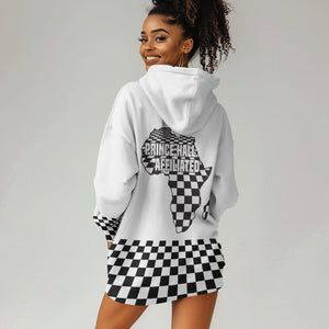 Prince Hall Affiliated Freemasonry Hoodie Dress Classic Masonic Pillars Boaz Jachin Checkerboard Africa Map