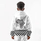 Prince Hall Affiliated Freemasonry Kid Hoodie Classic Masonic Pillars Boaz Jachin Checkerboard Africa Map