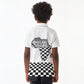 Prince Hall Affiliated Freemasonry Kid Polo Shirt Classic Masonic Pillars Boaz Jachin Checkerboard Africa Map