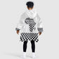 Prince Hall Affiliated Freemasonry Kid Wearable Blanket Hoodie Classic Masonic Pillars Boaz Jachin Checkerboard Africa Map