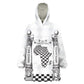 Prince Hall Affiliated Freemasonry Kid Wearable Blanket Hoodie Classic Masonic Pillars Boaz Jachin Checkerboard Africa Map