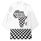 Prince Hall Affiliated Freemasonry Kimono Classic Masonic Pillars Boaz Jachin Checkerboard Africa Map