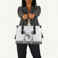 Prince Hall Affiliated Freemasonry Leather Bag Classic Masonic Pillars Boaz Jachin Checkerboard Africa Map
