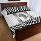 Prince Hall Affiliated Freemasonry Quilt Bed Set Classic Masonic Pillars Boaz Jachin Checkerboard Africa Map