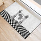 Prince Hall Affiliated Freemasonry Rubber Doormat Classic Masonic Pillars Boaz Jachin Checkerboard Africa Map