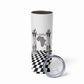 Prince Hall Affiliated Freemasonry Skinny Tumbler Classic Masonic Pillars Boaz Jachin Checkerboard Africa Map