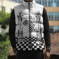 Prince Hall Affiliated Freemasonry Sleeveless Puffer Jacket Classic Masonic Pillars Boaz Jachin Checkerboard Africa Map