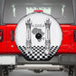 Prince Hall Affiliated Freemasonry Spare Tire Cover Classic Masonic Pillars Boaz Jachin Checkerboard Africa Map