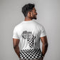 Prince Hall Affiliated Freemasonry T shirt Classic Masonic Pillars Boaz Jachin Checkerboard Africa Map