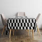 Prince Hall Affiliated Freemasonry Tablecloth Classic Masonic Pillars Boaz Jachin Checkerboard Africa Map