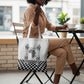 Prince Hall Affiliated Freemasonry Tote Bag Classic Masonic Pillars Boaz Jachin Checkerboard Africa Map