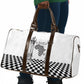 Prince Hall Affiliated Freemasonry Travel Bag Classic Masonic Pillars Boaz Jachin Checkerboard Africa Map