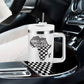 Prince Hall Affiliated Freemasonry Tumbler With Handle Classic Masonic Pillars Boaz Jachin Checkerboard Africa Map