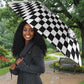 Prince Hall Affiliated Freemasonry Umbrella Classic Masonic Pillars Boaz Jachin Checkerboard Africa Map