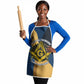Prince Hall Freemasonry Apron Square and Compasses Gold Blue Geometric