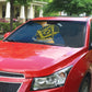 Prince Hall Freemasonry Auto Sun Shade Square and Compasses Gold Blue Geometric