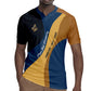 Prince Hall Freemasonry Rugby Jersey Square and Compasses Gold Blue Geometric