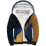 Prince Hall Freemasonry Sherpa Hoodie Square and Compasses Gold Blue Geometric