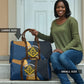 Prince Hall Freemasonry Travel Bag Square and Compasses Gold Blue Geometric
