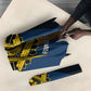 Prince Hall Freemasonry Umbrella Square and Compasses Gold Blue Geometric
